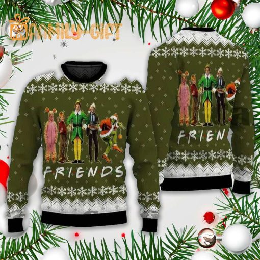 Funny Christmas Movie Friends Ugly Christmas Sweater – Holiday Characters Sweater