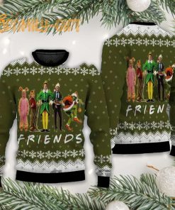 Funny Christmas Movie Friends Ugly Christmas Sweater Holiday Characters Sweater 2