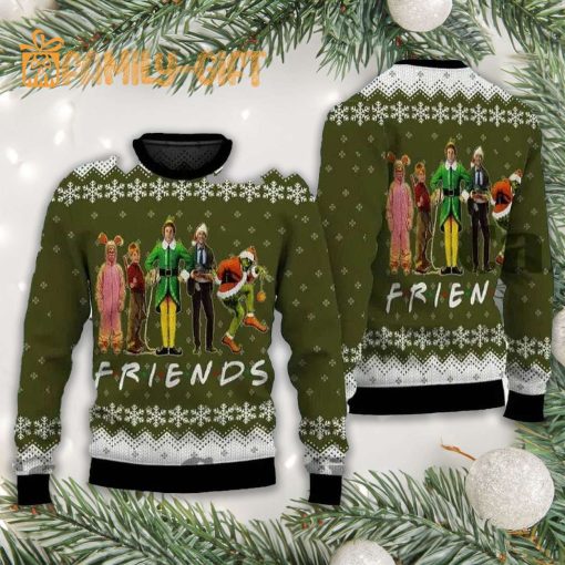 Funny Christmas Movie Friends Ugly Christmas Sweater – Holiday Characters Sweater