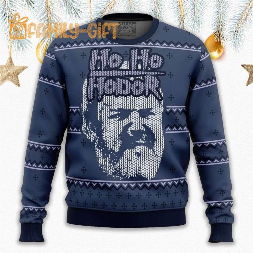 Ho Ho Hodor – Game of Thrones Ugly Christmas Sweater | Festive Hodor Sweater