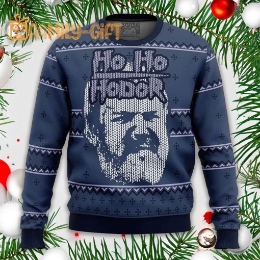 Ho Ho Hodor – Game of Thrones Ugly Christmas Sweater | Festive Hodor Sweater