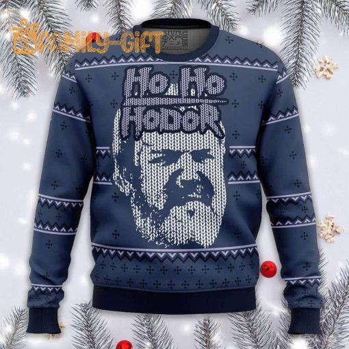 Ho Ho Hodor – Game of Thrones Ugly Christmas Sweater | Festive Hodor Sweater