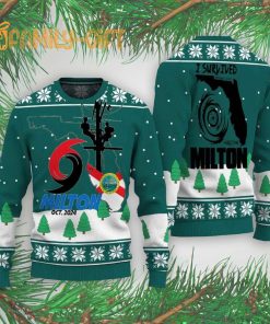 I Survived Hurricane Milton October 2024 Ugly Christmas Sweater Memorable Holiday Sweater 1