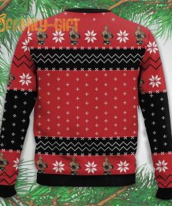 Jingle Bell Rock The Rock Ugly Christmas Sweater Fun Holiday Sweater for Wrestling Fans 1