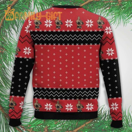 Jingle Bell Rock The Rock Ugly Christmas Sweater – Fun Holiday Sweater for Wrestling Fans