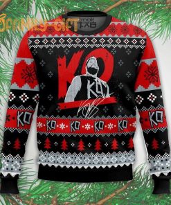 KO Kevin Owens WWE Wrestler ugly Christmas sweater – Fun Holiday Wrestling Fan Sweater