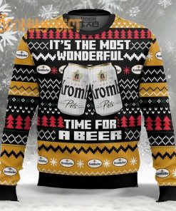 Krombacher It’s the Most Wonderful Time for a Beer Ugly Christmas Sweater Fun Holiday Beer Lover Sweater