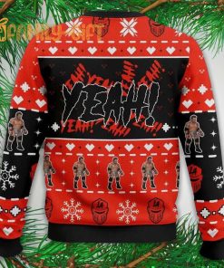 LA Knight WWE Wrestler ugly Christmas sweater Fun Holiday Wrestling Fan Sweater 1