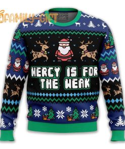 Mercy Is For The Weak Ugly Christmas Sweater – Funny Karate Kid Holiday Apparel 1