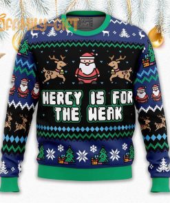 Mercy Is For The Weak Ugly Christmas Sweater – Funny Karate Kid Holiday Apparel