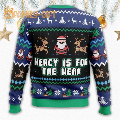 Mercy Is For The Weak Ugly Christmas Sweater – Funny Karate Kid Holiday Apparel