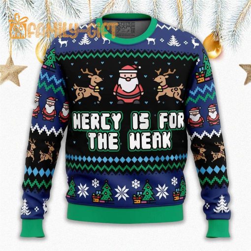 Mercy Is For The Weak Ugly Christmas Sweater – Funny Karate Kid Holiday Apparel