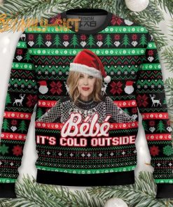 Moira Rose Bébé It's Cold Outside Meme Ugly Christmas Sweater Funny Schitt's Creek Sweater