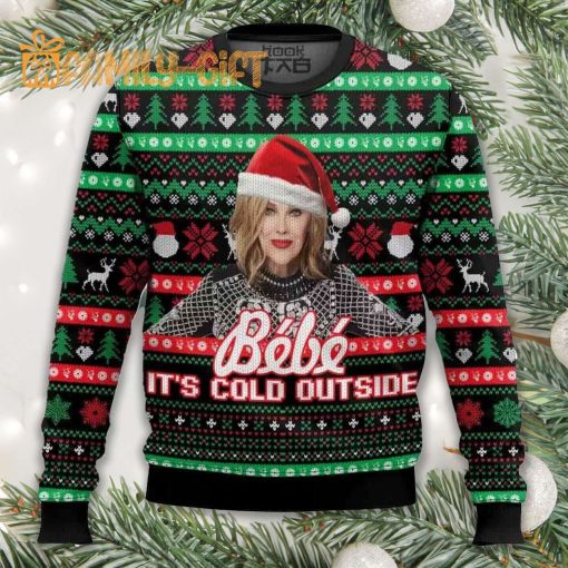 Moira Rose Bébé It’s Cold Outside Meme Ugly Christmas Sweater – Funny Schitt’s Creek Sweater