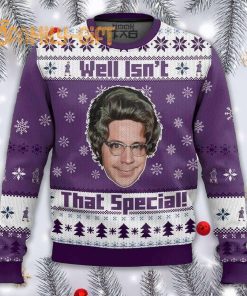 SNL Church Lady Well Isn’t That Special Ugly Christmas Sweater Funny TV Show Sweater 1