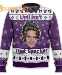 SNL Church Lady Well Isn’t That Special Ugly Christmas Sweater Funny TV Show Sweater