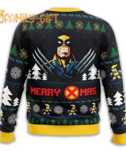 Santa Claws Wolverine Ugly Christmas Sweater Marvel X Men Holiday Gift 1