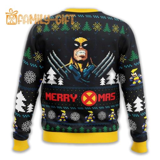 Santa Claws Wolverine Ugly Christmas Sweater – Marvel X-Men Holiday Gift