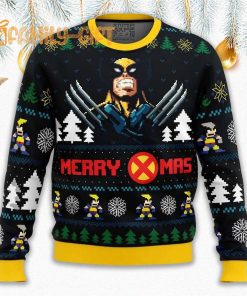 Santa Claws Wolverine Ugly Christmas Sweater Marvel X Men Holiday Gift 3