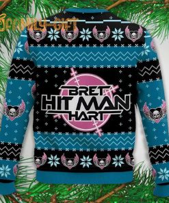 The Hitman Bret Hart Ugly Christmas Sweater WWE Wrestling Holiday Sweater 1