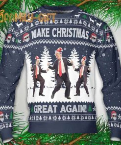 Trump Dancing Make Christmas Great Again Political Ugly Christmas Sweater 2