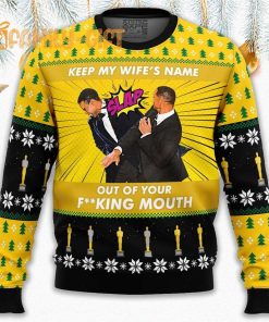 Will Smith Slaps Chris Rock Meme Ugly Christmas Sweater Oscars Meme Sweater 2