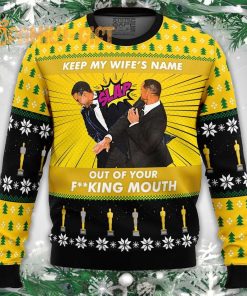 Will Smith Slaps Chris Rock Meme Ugly Christmas Sweater Oscars Meme Sweater 3